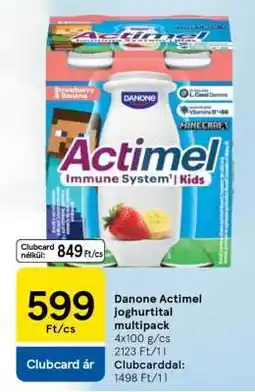 Tesco Danone Actimel joghurtital multipack ajánlat