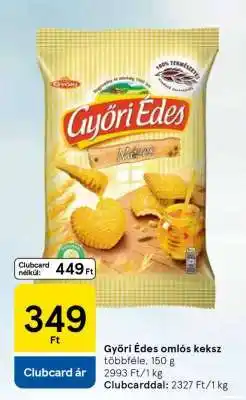 Tesco Győri Édes omlós keksz ajánlat