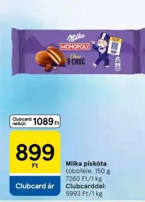 Tesco Milka piskóta ajánlat