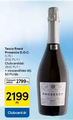 Tesco Tesco finest Prosecco D.O.C ajánlat