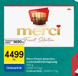 Tesco Merci Finest Selection csokoládékülönlegesség ajánlat