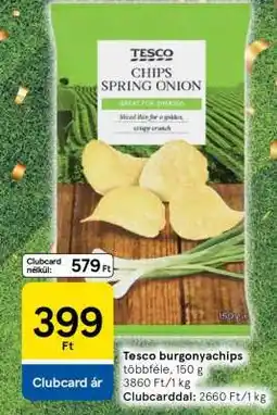 Tesco Tesco burgonyachips ajánlat
