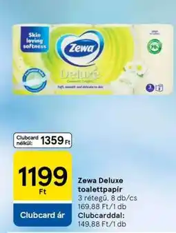 Tesco Zewa Deluxe toalettpapír ajánlat