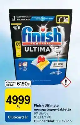 Tesco Finish Ultimate mosogatógép-tabletta ajánlat