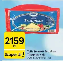 Tesco Tolle felezett félzsíros Trappista sajt ajánlat