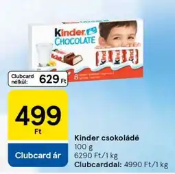 Tesco KINDER Csokoládé ajánlat