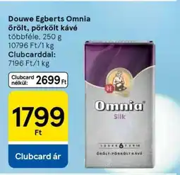Tesco Douwe Egberts Omnia őrölt-pörkölt kávé ajánlat