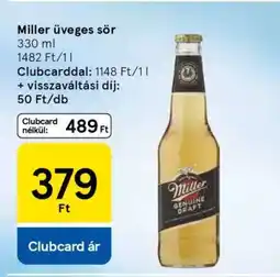 Tesco Miller Üveges Sör ajánlat