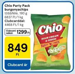 Tesco Chio Party Pack burgonyachips ajánlat