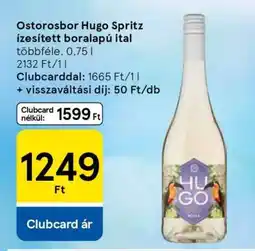 Tesco Ostorosbor Hugo Spritz ízesített boralapú ital ajánlat