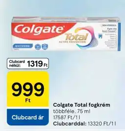 Tesco Colgate Total fogkrém ajánlat