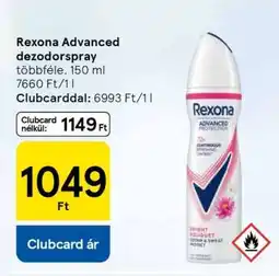 Tesco Rexona Advanced dezodorspray ajánlat