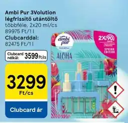 Tesco Ambi Pur 3Volution légfrissítő utántöltő ajánlat
