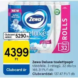 Tesco Zewa Deluxe toalettpapír ajánlat