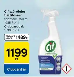 Tesco Cif szórófejes tisztítószer ajánlat