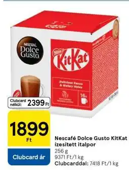 Tesco Nescafé Dolce Gusto KitKat ízesített italpor ajánlat