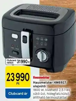 Tesco Hausmeister HM6927 olajsütő ajánlat