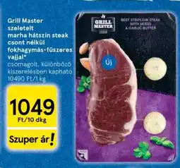 Tesco Grill Master szeletelt marha hátszín steak ajánlat