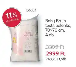 Rossmann Baby Bruin textil pelenka, 70x70 cm, 4 db ajánlat