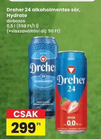 Dreher 24 alkoholmentes sör, Hydrate