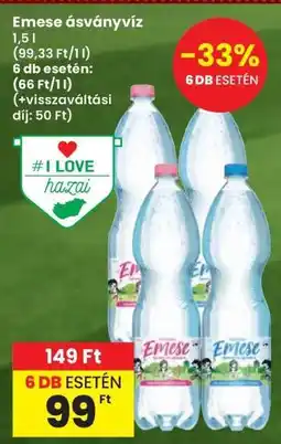 Interspar Emese ásványvíz ajánlat