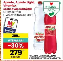 Interspar Apenta, Apenta Light, Vitamixx szénsavas üdítőital ajánlat