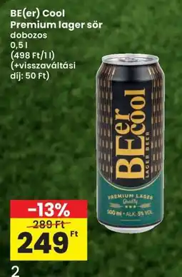 Interspar BE(er) Cool prémium lager sör ajánlat