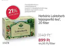 Rossmann Herbária Laktoherb tejszaporító tea¹ ajánlat