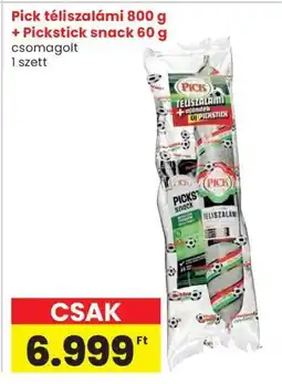 Interspar Pick téliszalámi 800 g + Pickstick snack 60 g ajánlat
