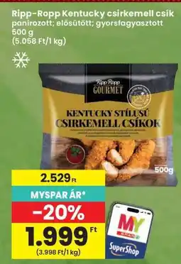 Interspar Ripp-Ropp Kentucky csirkemell csík ajánlat