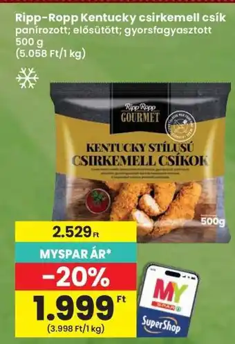 Interspar Ripp-Ropp Kentucky csirkemell csík ajánlat