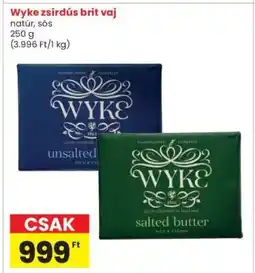 Interspar Wyke zsírdús brit vaj ajánlat