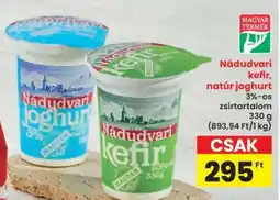 Interspar Nádudvari kefir, natúr joghurt ajánlat