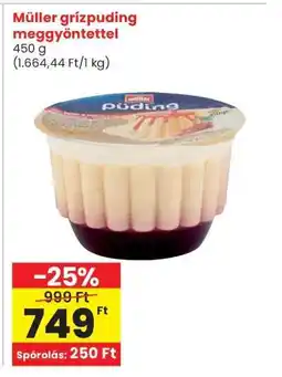 Interspar Müller grízpuding meggyöntettel ajánlat