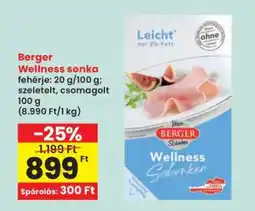 Interspar Berger Wellness sonka ajánlat