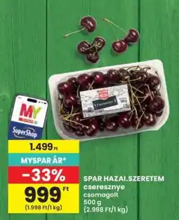 Interspar SPAR HAZAI.SZERETEM cseresznye csomagolt ajánlat