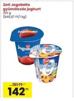 Interspar Zott Jogobella gyümölcsös joghurt ajánlat