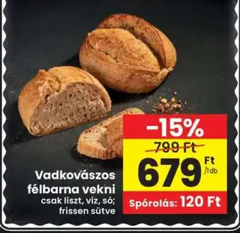 Interspar Vadkovászos félbarna vekni ajánlat