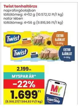 Interspar TWIST Tonhaltörzs ajánlat