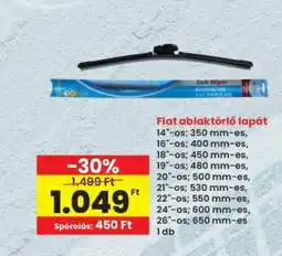 Interspar Flat ablaktörlő lapát ajánlat