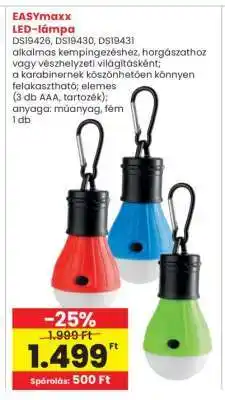 Interspar EASYmaxx LED-lámpa ajánlat