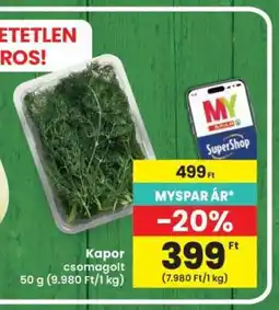 Interspar Kapor csomagolt ajánlat