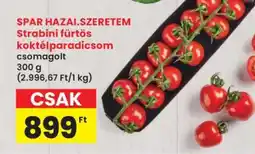 Interspar SPAR HAZAI.SZERETEM Strabini fürtös koktélparadicsom ajánlat
