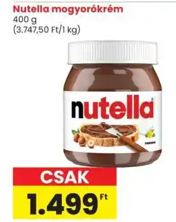 Spar Nutella mogyorókrém ajánlat