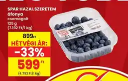 Interspar SPAR HAZAI. SZERETEM áfonya csomagolt ajánlat