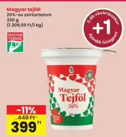 Interspar Magyar tejföl ajánlat