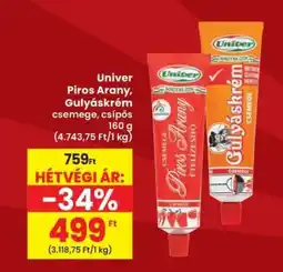 Interspar Univer Piros Arany, Gulyáskrém ajánlat