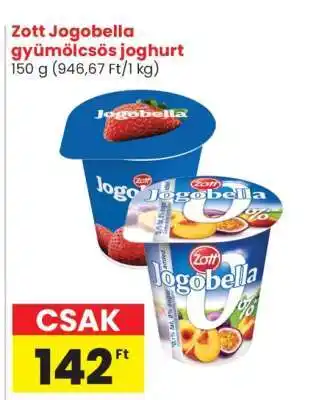 Spar Zott Jogobella gyümölcsös joghurt ajánlat