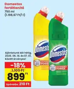 Interspar Domestos Fertőtlenítő ajánlat