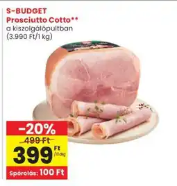 Spar S-BUDGET Prosciutto Cotto ajánlat